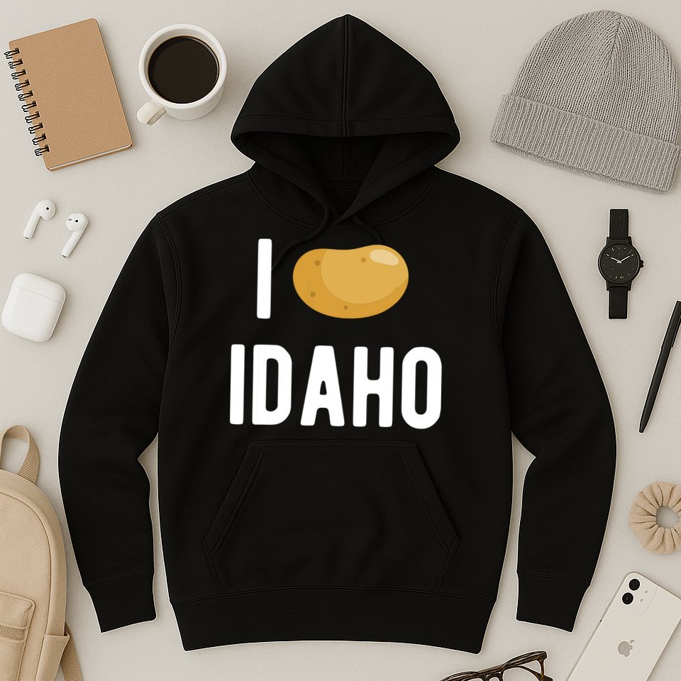 Idaho Potato I Love Vegetable Funny State Of Idaho Potatoes Hoodie