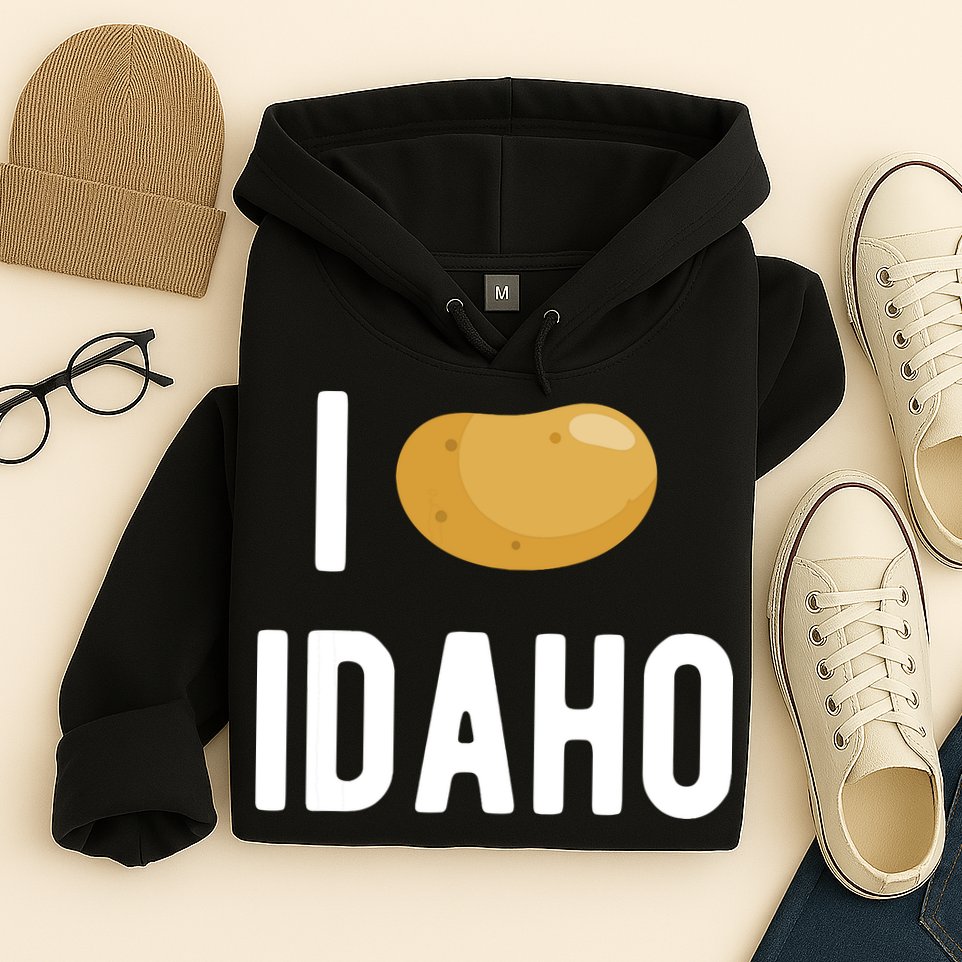 Idaho Potato I Love Vegetable Funny State Of Idaho Potatoes Hoodie