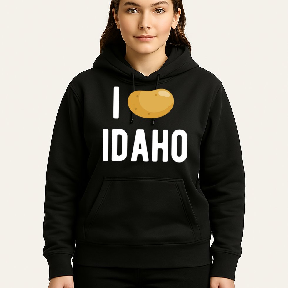 Idaho Potato I Love Vegetable Funny State Of Idaho Potatoes Hoodie