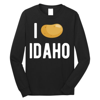 Idaho Potato I Love Vegetable Funny State Of Idaho Potatoes Long Sleeve Shirt
