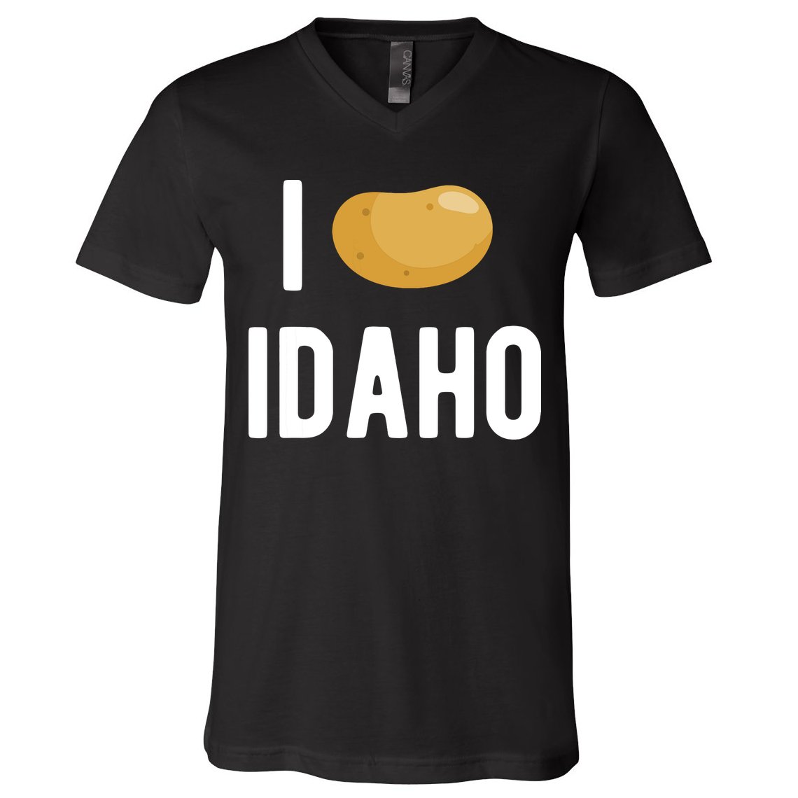 Idaho Potato I Love Vegetable Funny State Of Idaho Potatoes V-Neck T-Shirt