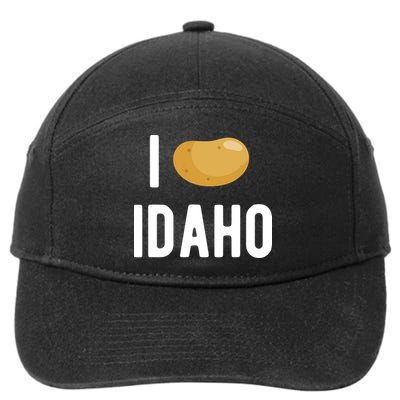 Idaho Potato I Love Vegetable Funny State Of Idaho Potatoes 7-Panel Snapback Hat