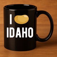 Idaho Potato I Love Vegetable Funny State Of Idaho Potatoes 11oz C Handle Ceramic Mug