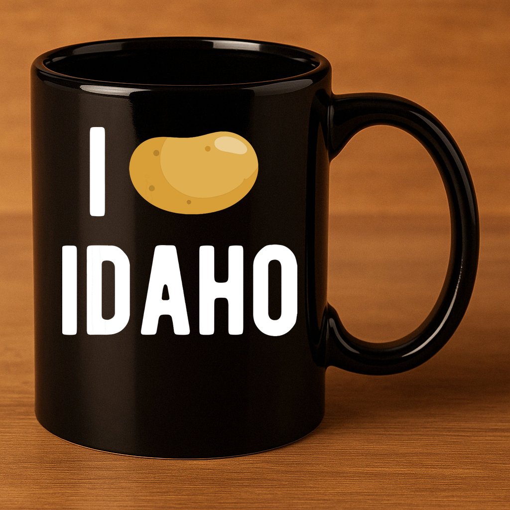 Idaho Potato I Love Vegetable Funny State Of Idaho Potatoes 11oz C Handle Ceramic Mug