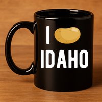 Idaho Potato I Love Vegetable Funny State Of Idaho Potatoes 11oz C Handle Ceramic Mug