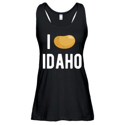 Idaho Potato I Love Vegetable Funny State Of Idaho Potatoes Ladies Essential Flowy Tank