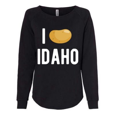 Idaho Potato I Love Vegetable Funny State Of Idaho Potatoes Womens California Wash Sweatshirt