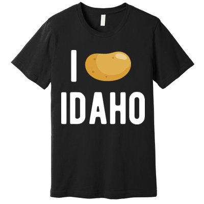 Idaho Potato I Love Vegetable Funny State Of Idaho Potatoes Premium T-Shirt