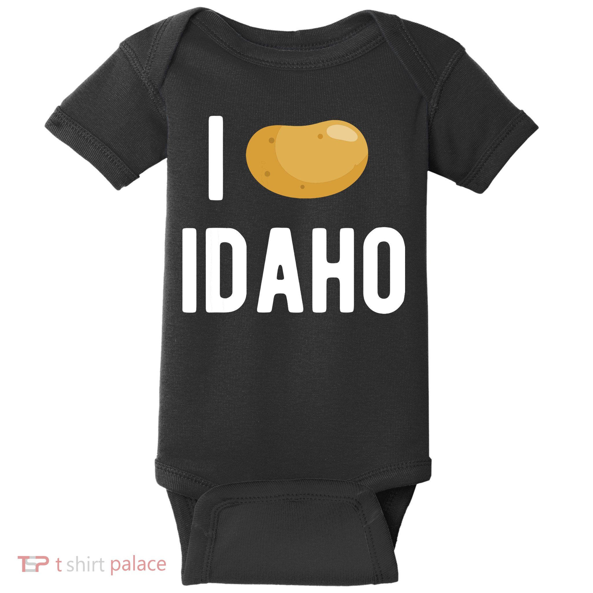 Idaho Potato I Love Vegetable Funny State Of Idaho Potatoes Baby Bodysuit