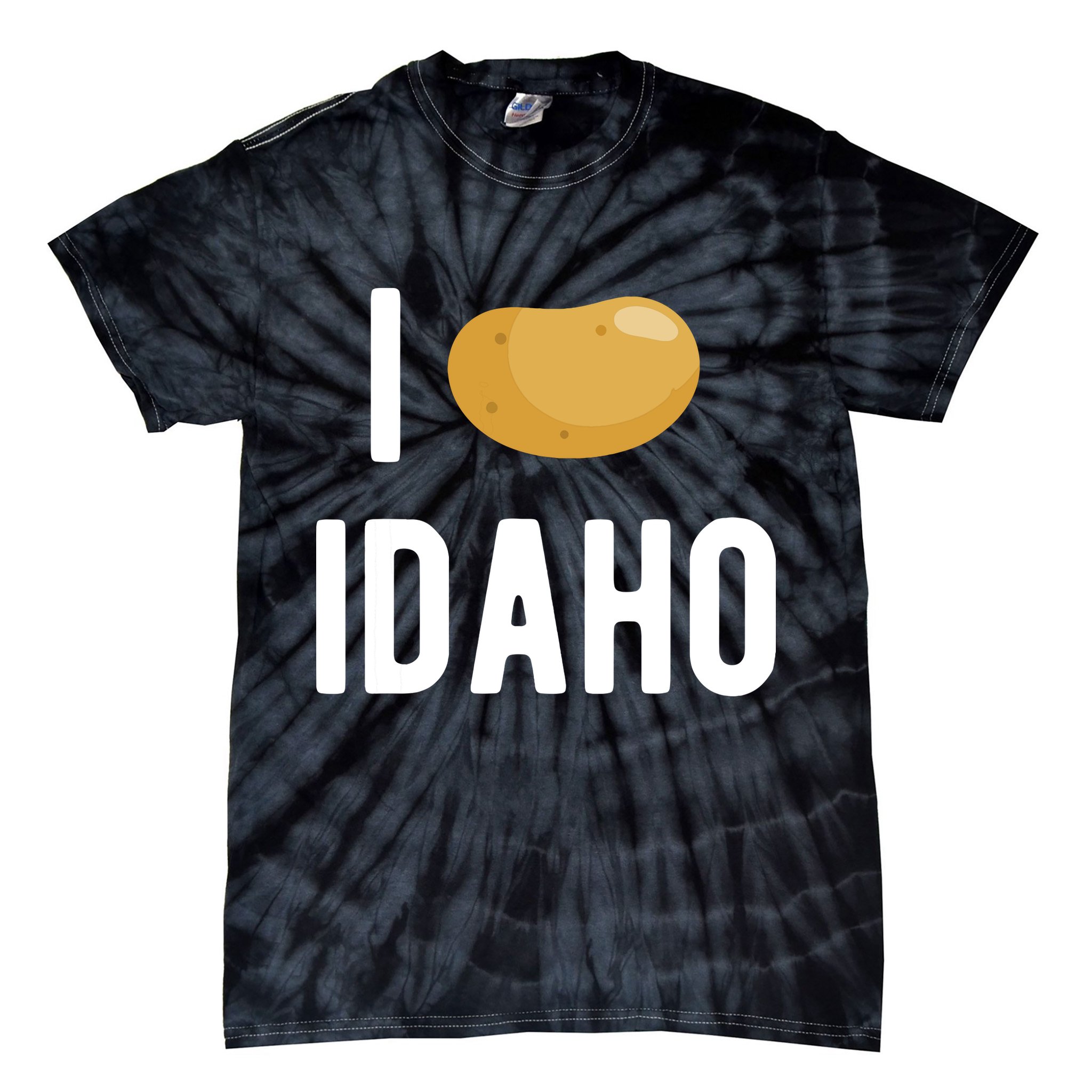 Idaho Potato I Love Vegetable Funny State Of Idaho Potatoes Tie-Dye T-Shirt