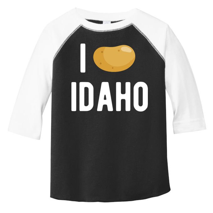 Idaho Potato I Love Vegetable Funny State Of Idaho Potatoes Toddler Fine Jersey T-Shirt