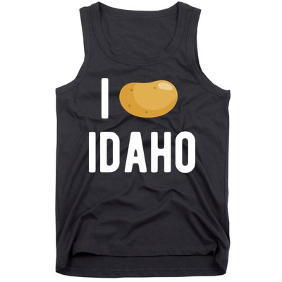 Idaho Potato I Love Vegetable Funny State Of Idaho Potatoes Tank Top