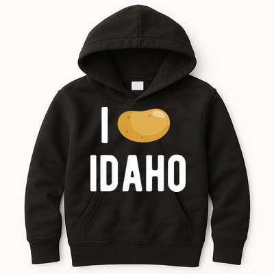 Idaho Potato I Love Vegetable Funny State Of Idaho Potatoes Kids Hoodie