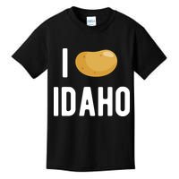 Idaho Potato I Love Vegetable Funny State Of Idaho Potatoes Kids T-Shirt