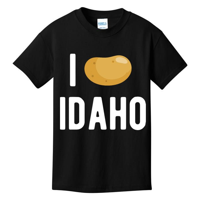 Idaho Potato I Love Vegetable Funny State Of Idaho Potatoes Kids T-Shirt