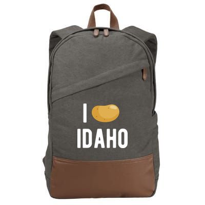 Idaho Potato I Love Vegetable Funny State Of Idaho Potatoes Cotton Canvas Backpack