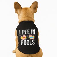 I Pee In Pools Funny Cool Doggie Tank