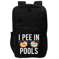 I Pee In Pools Funny Cool Impact Tech Backpack