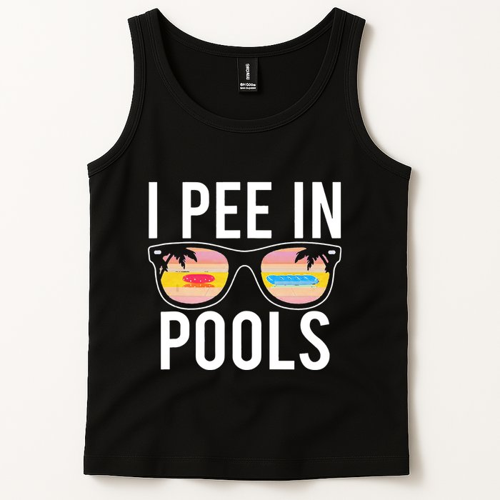I Pee In Pools Funny Cool Tank Top