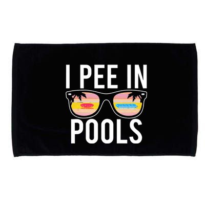 I Pee In Pools Funny Cool Microfiber Hand Towel