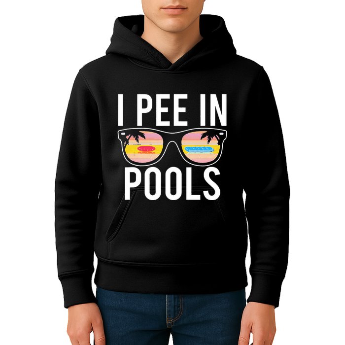 I Pee In Pools Funny Cool Kids Hoodie