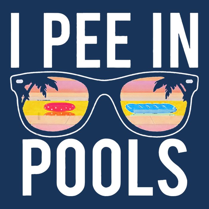 I Pee In Pools Funny Cool Infant Baby Jersey Bodysuit