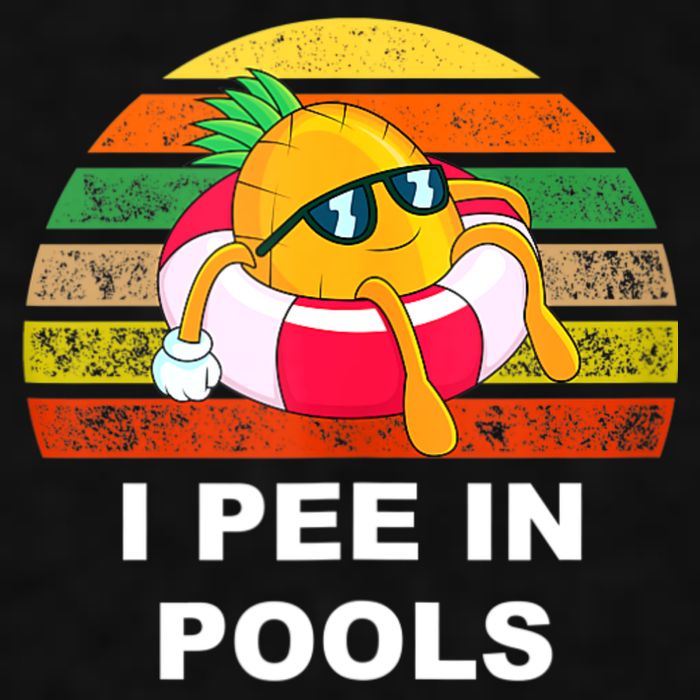I Pee In Pools Ladies PosiCharge Tri-Blend Wicking Tank