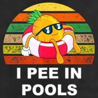 I Pee In Pools 7 Panel Mesh Trucker Snapback Hat
