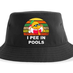 I Pee In Pools Sustainable Bucket Hat