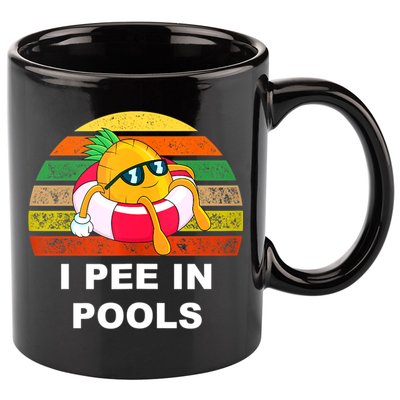 I Pee In Pools 11oz C Handle Ceramic Mug