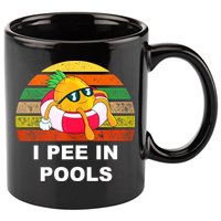I Pee In Pools 11oz C Handle Ceramic Mug