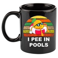 I Pee In Pools 11oz C Handle Ceramic Mug