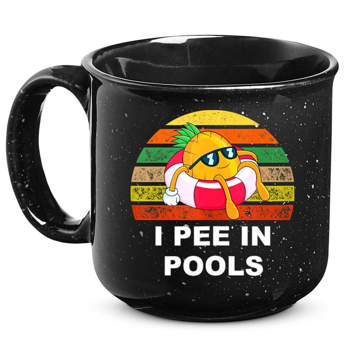 I Pee In Pools 15oz Campfire Ceramic Mug
