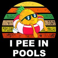 I Pee In Pools Drawstring Bag