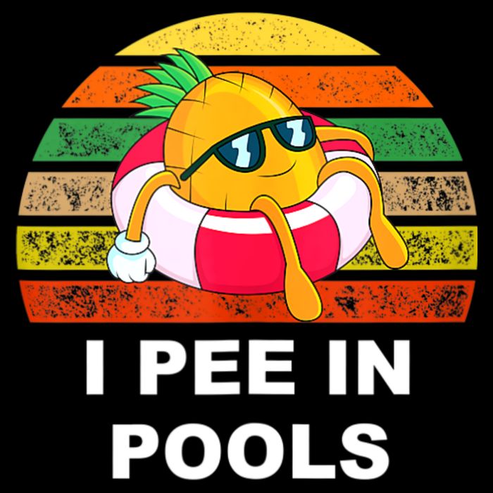 I Pee In Pools Drawstring Bag