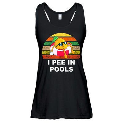 I Pee In Pools Ladies Essential Flowy Tank