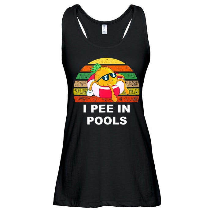 I Pee In Pools Ladies Essential Flowy Tank