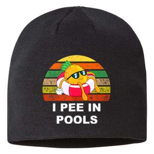 I Pee In Pools Sustainable Beanie