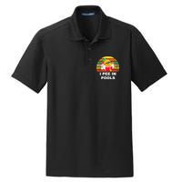 I Pee In Pools Dry Zone Grid Polo