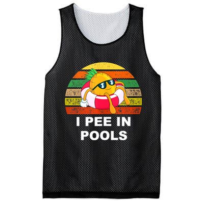 I Pee In Pools Mesh Reversible Basketball Jersey Tank