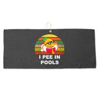 I Pee In Pools Large Microfiber Waffle Golf Towel