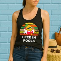 I Pee In Pools Womens Tank Top