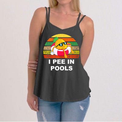 I Pee In Pools Women's Strappy Tank