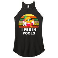 I Pee In Pools Women's Perfect Tri Rocker Tank