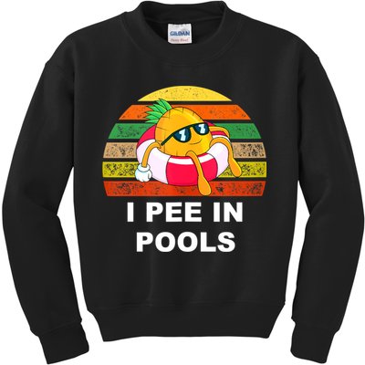I Pee In Pools Kids Sweatshirt