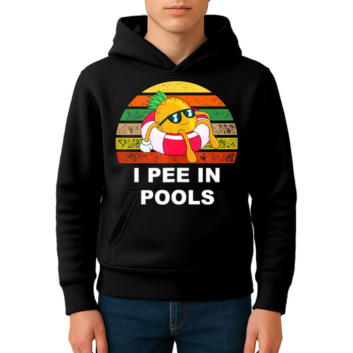 I Pee In Pools Kids Hoodie