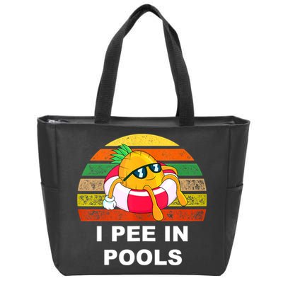 I Pee In Pools Zip Tote Bag