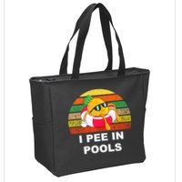 I Pee In Pools Zip Tote Bag