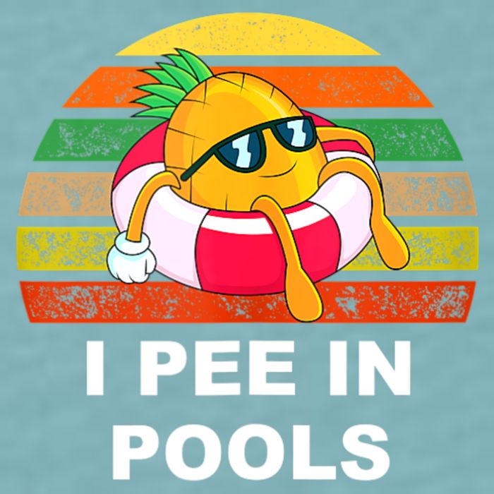 I Pee In Pools Sueded Cloud Jersey T-Shirt