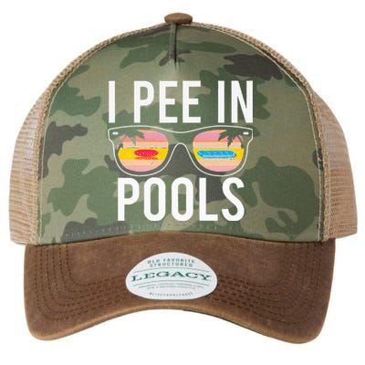 I Pee In Pools Legacy Tie Dye Trucker Hat